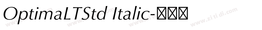 OptimaLTStd Italic字体转换